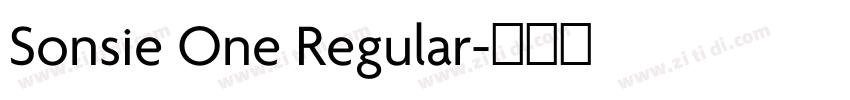 Sonsie One Regular字体转换